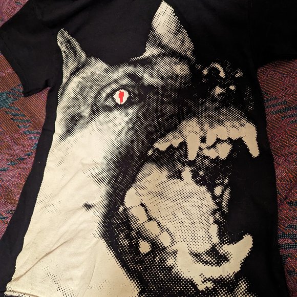 Billie Eilish Blohsh Mad Dog Wolf Shirt *RARE* - Picture 4 of 4